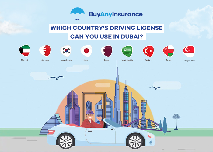 Which country's driving license can you use in Dubai?